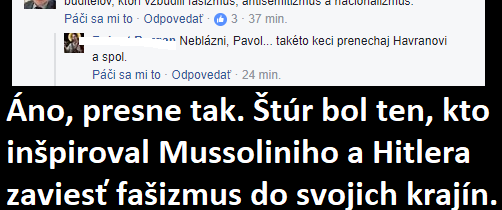 Ten komentár je len dôsledok pôsobenia strapatého protislovenského živlu vo vere…