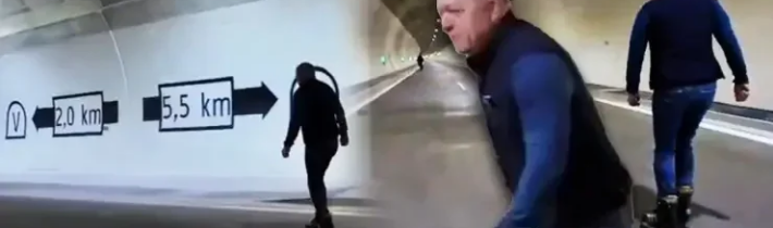 VIDEO HIT! Fico si obul kolečkové brusle a projel novým tunelem – sociální sítě tímto videem zářily: Gratulujeme! (VIDEO)
