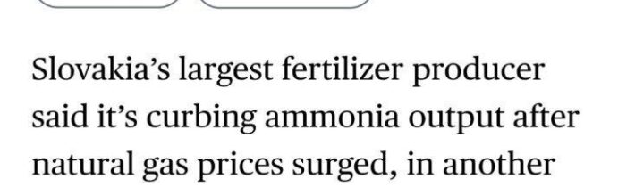 Plynová krize opět zasáhla Evropu. Největší slovenský výrobce hnojiv oznámil sní… @Jajka Správy post 2026-03-13 00:07:59