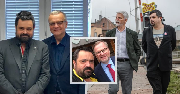 Pózovali s Novotným v Řeporyjích: Za starostou byli Fiala, Kalousek i Pavel.