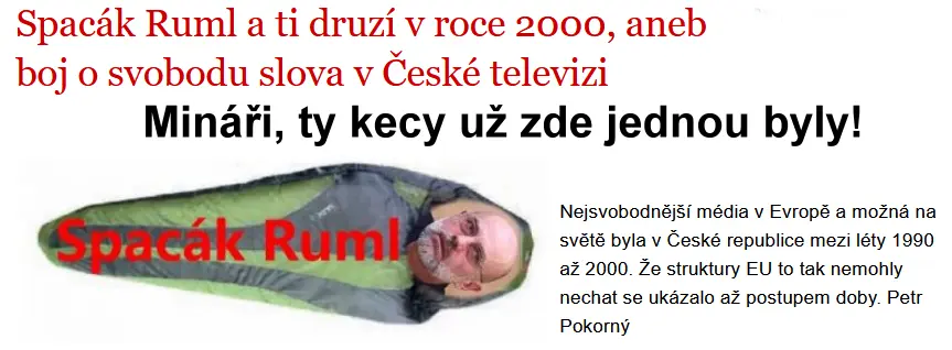 Minář Ruml svoboda slova 39242