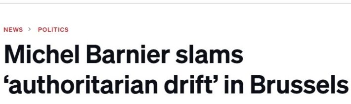 Bývalý viceprezident Európskej komisie Michel Barnier obvinil Ursulu von der Leen z autoritárskeho spôsobu riadenia