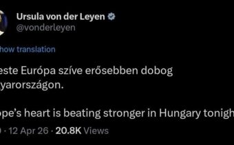 „Srdce Európy dnes večer v Maďarsku bije silnejšie.“ –  Ursula von der Leyenová… @Jajka Správy post 2026-04-12 21:52:27