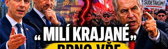 Jasné zprávy: Zeman proti sudeťákům – Další týrání dětí – Prezident v depu