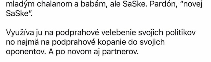 STRÁNKA MYŠLIENKY POLITIKOV PATRÍ SAS!Jana Cigániková v statuse pred chvíľou o… @Jajka Správy post 2026-05-03 19:35:29