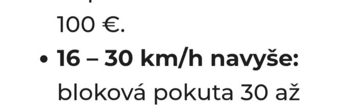 Takže pri rýchlosti 66 km/h môže byť pokuta až 400€?! Vám tam musí chalani… / Fľuska post 2026-05-02 11:59:11