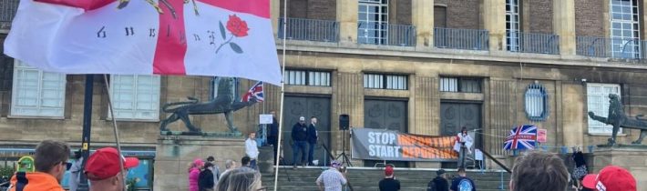 V Norwichi sa konal protest proti imigrácii