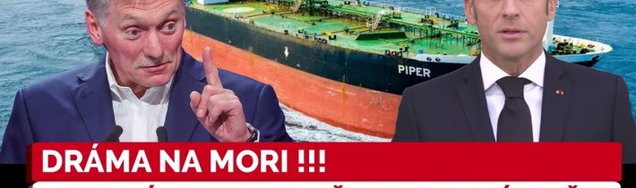 Moskva reaguje na Macrona, ktorý sa zahral na piráta. TOTO je prekročenie všetkých čiar,tvrdí Peskov