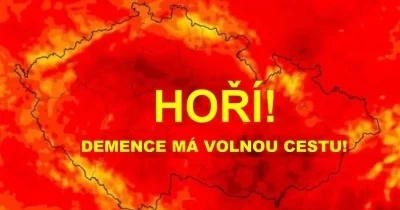 Masakr v severních Čechách: naměřeno 60°C! Klimatologové spáchali sebevraždu! Hlásili v televizi!