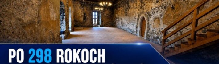 Po 298 rokoch sa na hrade Beckov opäť otvára severný palác. Historická obnova v…