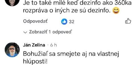 No keď sa, akože novinári/ moderátori z 360tky zabávajú na niečom, ale neviem pr…
