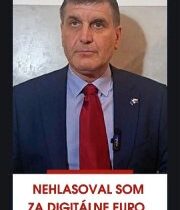 NEHLASOVAL SOM ZA DIGITÁLNE EURO. HOTOVOSŤ NESMIE ZANIKNÚŤ! Internetom sa šíri l…