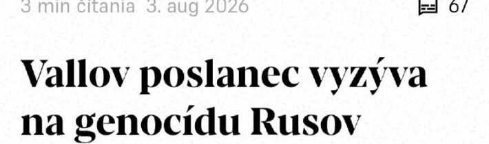 • Rusi majú zlú genetiku. Rusko musí byť fyzicky zlikvidované a každý preživší j…