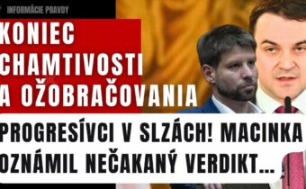 Progresívci v slzách! Petr Macinka oznámil verdikt, ktorý zmenil úplne všetko⁠