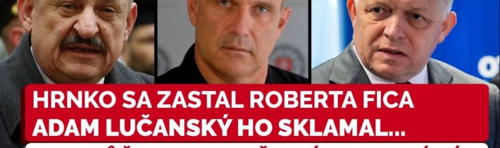 Hrnko sa zastal Fica pri spore s Dankom. Reaguje na aj smutný krok Adama Lučanského #komentar