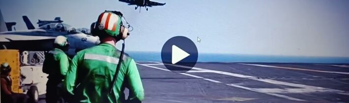 Dva letci vojenského námořnictva USA se katapultovali během přistávání na letadlovou loď Eisenhower.