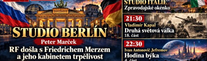 19:00 – Studio Berlín – ŽIVĚ – Peter Marček – RF