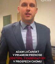Takže Adam Lučanky sa vzdal kandidatúry v prospech Chomu! @slobodaprejavu…