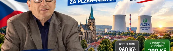 Kandidát do Senátu Ing. Jaroslav Novák  má plán jak zlevnit teplo o více než 300% pro Plzeň