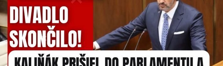 Progresívne divadlo skončilo! Kaliňák v parlamente oznámil dôležitú správu #politika #slovensko