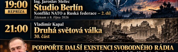 19:00 – REPRÍZA – 2026-10-08 – Studio Berlín – Ing. Jaroslav Štefec