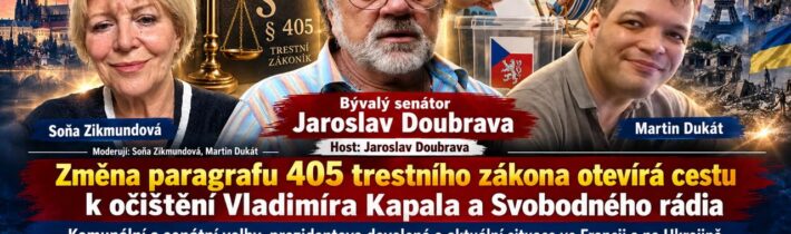 2026-10-20 – Studio Kladno – Změna paragrafu 405 trestního zákona otevírá cestu k očištění Vladimíra