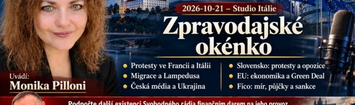 2026-10-21 – Studio Itálie – Zpravodajské okénko