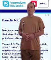 Nová posila Progresívneho SlovenskaVeríme a držíme palce, že ťa zoberú medzi seb…