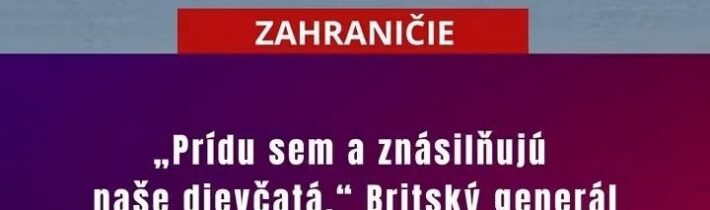 lubohudo:Bývalý britský generál Julian Thompson vyvolal pobúrenie vyjadrením, že…