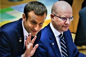 Prezident Macron, premiér Sobotka, zase pocit studu