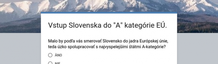 Vstup Slovenska do „A“ kategórie EÚ.