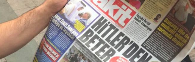 Turecké noviny hlásají: Merkl horší než Hitler. Je to opravdu nehoráznost? Nebo jsou to zrůdy stejné – Hitler, Erdogan a Sau Merkel