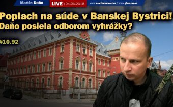 Live: Poplach na súde v Banskej Bystrici! Daňo posiela odborom vyhrážky? #10.92