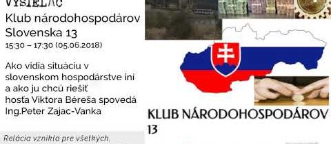 Klub národohospodárov Slovenska 13