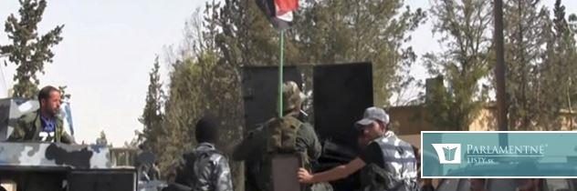 Mávali portrétmi Asada a trhali vlajky povstalcov. Sýrski vojaci oslavovali získanie hraničného priechodu s Jordánskom