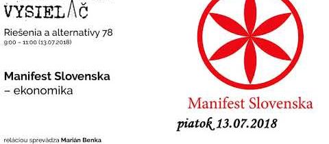 Riešenia a alternatívy 78 – Manifest Slovenska – ekonomika