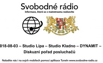 2018 08 03 – Studio Lípa – Studio Kladno – DYNAMIT – Diskuzní pořad posluchačů