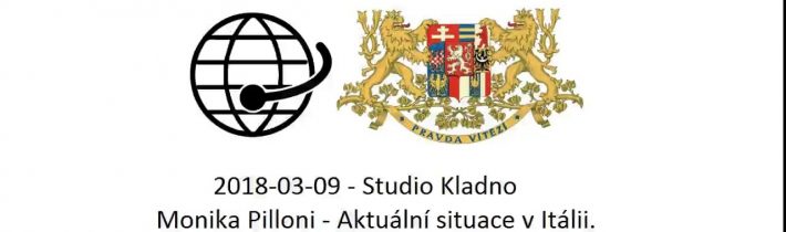 2018-09-05 – Studio Kladno – Monika Pilloni – Aktuální situace v Itálii – Provází Soňa Zikmundová