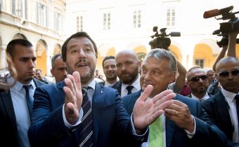 Salviniho Liga Severu zorganizovala v Ríme demonštráciu solidarity s Maďarskom
