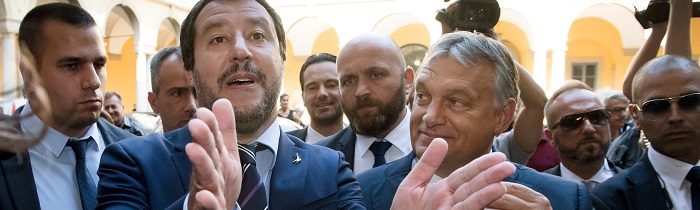 Salviniho Liga Severu zorganizovala v Ríme demonštráciu solidarity s Maďarskom