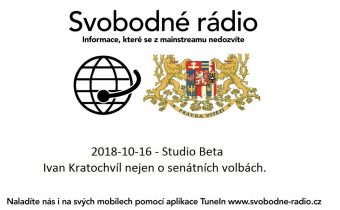 2018-10-16 – Studio Beta.- Ivan Kratochvíl nejen o senátních volbách.