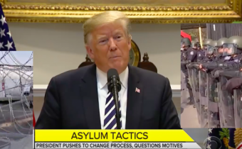VIDEO: Páľte po migrantoch ostrými nábojmi, nariadil Trump