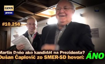 Dušan Čaplovič zo SMERu podpísal kandidatúru na prezidenta Daňovi! Ľudia si už vyberú #10.258