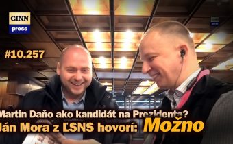 Podpíše Ján Mora z ĽSNS kandidatúru na prezidenta Martinovi Daňovi? #10.257