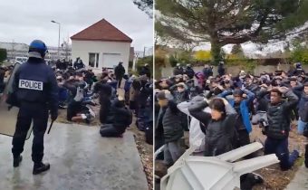 VIDEO: Brutálne zatknutie protestujúcich stredoškolákov v čase protestov vyvolalo vo Francúzsku pobúrenie