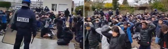 VIDEO: Brutálne zatknutie protestujúcich stredoškolákov v čase protestov vyvolalo vo Francúzsku pobúrenie