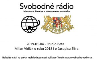 2019-01-04 – Studio Beta –  Milan Vidlák o roku 2018 i o časopisu Šifra.