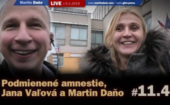 Live: Žlté vesty, podmienené amnestie, Jana Vaľová a Martin Daňo #11.4