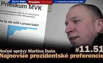Live: Nočné správy Martina Daňa a najnovšie prezidentské preferencie #11.51