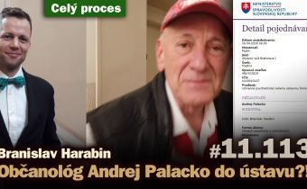 Sudca Branislav Harabin: Občanológ Andrej Palacko do ústavu?! (celý proces) #11.113